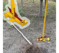 Extractor de árboles con mango ajustable de 4 posiciones, removedor de plantas invasivas para patio, granja, patio, jardín, herramienta de extracción de postes de hormigón de acero