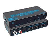 Extractor de Audio con interruptor Compatible con HDMI 4K @ 60Hz ARC Toslink SPDIF Compatible con HDMI 3x1 convertidor conmutador para PS4/5 Xbox TV Laptop