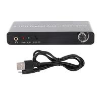 Extractor de audio digital a analógico con salidas RCA y de 3,5 mm, compatible con ajuste de volumen y rendimiento de audio nítido para usuarios de