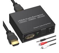 Extractor de audio HDMI ARC 4K60Hz, HDMI a óptico/SPDIF de 3,5 mm AUX adaptador de audio convertidor divisor compatible con LPCM 5.1/DTS para portátil/TV Box/DVD/PS5