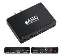 Extractor de Audio HDMI eARC ARC, Conversor Digital a Analógico 192Khz, Adaptador de Audio eARC a RCA, Óptico, 3.5mm para TV, DTS Dolby Atoms AC3 LPCM