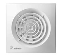 Extractor de baño silencioso S&P SILENT-200 CZ 180 m³/h Ø120 mm