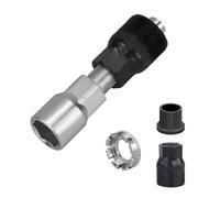Extractor de bielas para bicicleta con llave de 16 mm, universal, extractor de pedalier, juego de extractor de bielas estándar, brazo cuadrado con 1 herramienta de reparación de radios de bicicleta de
