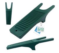 Extractor de botas de agua con rascador de construcción duradera, ideal para botas de equitación o caminar y zapatos de barro, color verde oscuro,