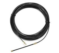Extractor de Cable Eléctrico Guía de Alambre, Extractor de cable de fibra de vidrio de 3 mm, color negro, con guía de cable y tirador de empuje, de varias longitudes.(35M)