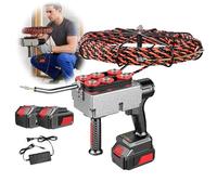 Extractor de cables eléctrico inalámbrico para construcción hidroeléctrica, batería de litio de velocidad continua, incluye cable de plomo de batería