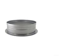 Extractor de campana extractora de metal con válvula de retención de 160 mm para un flujo de aire óptimo (160 mm)
