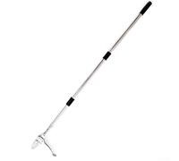 Extractor de césped de mango largo con cabeza reforzada de 4 garras para un desarraigo eficiente en tipos de suelo compactos o sueltos