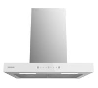 Extractor de Chimenea Bolero Flux TT 605500 550m3/h (Cristal Blanco/Inox) - CECOTEC