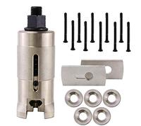 Extractor de cilindro europeo de bloqueo de cerrajero profesional con tornillos, extractor de energía inoxidable Stell (tornillos de 4,2 mm)