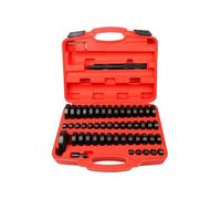 Extractor de Cubo de Rueda Juego de 51 extractores de cojinetes y desmontaje de bujes para Rueda de transmisión Herramienta separadora(Red)