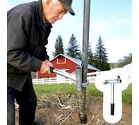Extractor de estacas manual de palanca que ahorra esfuerzo, herramienta ecológica para extraer árboles jóvenes con bordes dentados antideslizantes, multiusos para la extracción de postes de hormigón