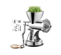 Extractor de exprimidor Manual hierba trigo acero inoxidable, lento for el hogar, licuadora portátil for prensa jugo naranja y verduras Estabilidad Garantizada