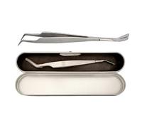 Extractor de garrapatas de acero inoxidable-Herramienta de pinzas para eliminación de 2 en 1 | Remover gancho de pulgas para seguridad de mascotas, extracción de garrapatas de precisión, juego de