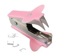 Extractor de grapadora - Removedor de sujetadores, recogedor con una sola mano para ordenar papel, cuña con base acanalada, hardware de escritorio, dispositivo de plegado para educadores, organizar