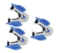 Extractor de grapas de 3 piezas con herramienta de extracción de metal ergonómica y robusta para la gestión de documentos, oficina escolar, removedor de grapas seguro