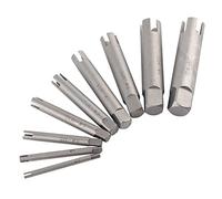 Extractor de grifo roto de acero de alta velocidad Extractor de tornillo roto Extractor de pernos A B C 3 Juego opcional(9Pcs)