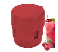 Extractor de huesos de cereza, descorazonador múltiple de frutas para cerezas, eliminador de piedras, diseño de impresión manual para cerezas, uvas, azufaifos, para interior, exterior, picnic y