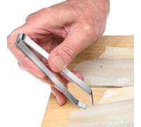 Extractor De Huesos De Pescado Premium: Acero Inoxidable Duradero, Oblicuo Plano, Pescado Pequeño, Utensilio De Cocina, Herramienta Para Quitar Huesos | Práctica Herramienta De Limpieza De Pescaddo Pr