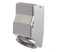 Extractor de humo mecánico 2 en 1 de 4 velocidades con fuente de luz LED ajustable para microscopio para laboratorio e industrial, 8000R/min, plateado