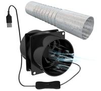Extractor de humos con 236 conductos USB Power Moxibustion Extractor de humo Ventilador ajustable Funcionamiento silencioso Drive-by-Wire 5V 2A de humo portátil