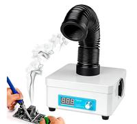Extractor De Humos De Soldadura, 50 m³/h Absorbedor De Humo De Escritorio Con Filtración De 3 Etapas, Ventilador 15W/30W De Velocidad Ajustable Con Brazo Flexible 360° Para Soldadura Y DIY 15W
