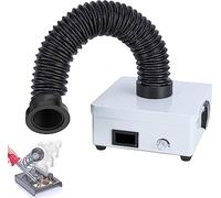 Extractor de humos de soldadura con absorción de humos de viento ajustable, con filtración de 3 etapas y gran potencia de succión para estaciones de soldadura ESD y soldadura manual.