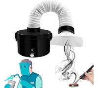 Extractor de humos de soldadura con filtración de 3 etapas, absorbedor de humos para estaciones de soldadura ESD, soldadura manual, soldador y cosmetología (100 V-240 V)