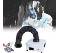 Extractor de humos de soldadura con potencia de succión y absorción de humos, filtración de 3 etapas para estaciones de soldadura ESD, soldadura manual, soldadores y cosmetología.