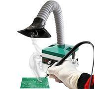 Extractor de humos de soldadura de 150 W, amortiguador de humo 2 en 1 y estación de soldadura, temperatura de calentamiento rápido ajustable para soldadura de bricolaje, purificación de humo