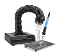 Extractor de humos de soldadura, máquina de succión de polvo de esmerilado con luz LED, elimina el humo de soldadura y el polvo de esmerilado, para taller de reparación de electrónica, estación