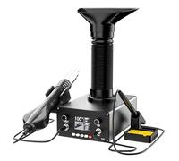 Extractor de humos de soldadura, purificador de humo con estación de soldadura y soplador de aire caliente para soldadura, soldadura, eliminación de polvo y humo