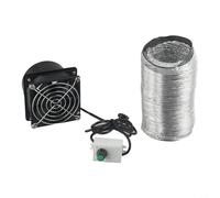 Extractor de humos robusto con velocidad ajustable para una filtración eficaz del aire (ventilador más tubo de 3 m)