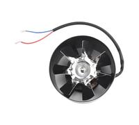 Extractor De Humos, Ventilador Conducto Humo 100mm Longitud, Tubería En Línea 140 M³/h, Herramienta Cocina Silenciosa Tamaño Orificio 100-110mm, Maestro de flujo(Nero)