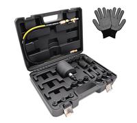 Extractor de inyectores de 25 piezas, extractor de inyectores diésel, herramienta neumática con 19 adaptadores, compatible con Bosch, Delphi, Denso, Siemens CR inyectores