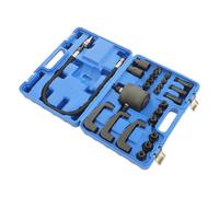 Extractor de inyectores neumáticos, 24 piezas, extractor de inyectores diésel con 19 adaptadores, compatible con Bosch Delphi Denso Siemen