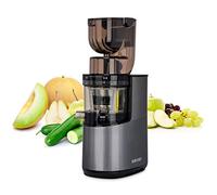 Extractor de jugo BioChef Atlas Whole Slow Juicer PRO - Potente motor 350 W y 40 rpm | Gran apertura 8 cm x 8 cm | Versátil: jugo, sorbets, mantequillas de nuez (plateada)