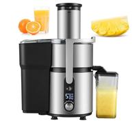 Extractor de Jugo Centrífugo Comercial 1250W Tolva Ancha de 84mm 5 Velocidades Alto Rendimiento Fácil de Limpiar