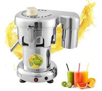 Extractor de jugo comercial, exprimidor de frutas de 2800 r/min, exprimidor de frutas y verduras de 370 W, exprimidor centrífugo de acero inoxidable resistente