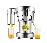 Extractor de jugo comercial, máquina exprimidora centrífuga resistente de acero inoxidable eléctrico para hacer jugos de verduras y frutas enteras