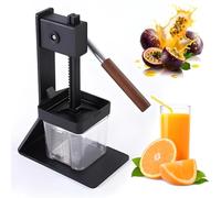 Extractor de jugo de prensa manual, exprimidor manual de frutas con base antideslizante, exprimidor de cítricos de jugo 3s para fruta fresca granada, naranja y limón black