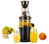 Extractor de jugo en frío de 500W, tolva ancha de 85MM para frutas y verduras enteras, masticación lenta, alto rendimiento de jugo para cocina doméstica black
