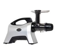 Extractor de jugo Merlin MNC700S - Modelo Premium a presión en frío 200 W- Extracción lenta 80 rpm - Alto rendimiento - Frutas, Verduras, Hierbas y Jugos Verdes - Libre BPA - Gris Silver