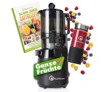 Extractor de jugos lento NUTRI-PRESS MAX Exprime frutas enteras - 135 mm, sin BPA Negro