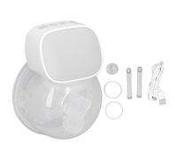 Extractor de Leche Eléctrico Usb Manos Libres, Máquina de Lactancia Portátil de bajo Ruido, Extractor de Leche Materna Inalámbrico a Prueba de Fugas sin Dolor, 2 Modos, 5 Niveles, Bombeo(Gris)