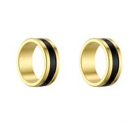 Extractor de línea de pesca de aleación de aluminio de grado marino con anillos de agarre antideslizantes, diseño de ranura ancha y bordes lisos para apretar nudos y protección de línea (dorado, 2