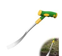 Extractor de malas hierbas con mango, herramienta de jardín, dispositivo de eliminación de malas hierbas, acero inoxidable, rascador de juntas, herramienta para púas y dientes de león, cepillo para