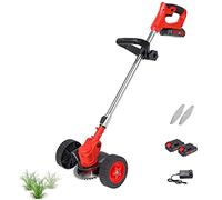 Extractor de malas hierbas eléctrico con ruedas, herramienta portátil de jardín al aire libre para césped, patios, calzadas, ajustable y giratorio para una fácil limpieza