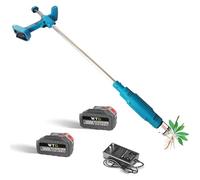 Extractor de malas hierbas eléctrico, herramienta de jardinería a pilas con mango largo y cabeza de acero de tres garras para un deshierbe eficiente en césped y jardín