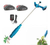 Extractor de Malas Hierbas Eléctrico Inalámbrico, 21V Quitamalezas de Pie con 2 Baterías, Extractor de Raíces con Triple Garra de Acero para Césped, Jardín, Huerto y Parterres
